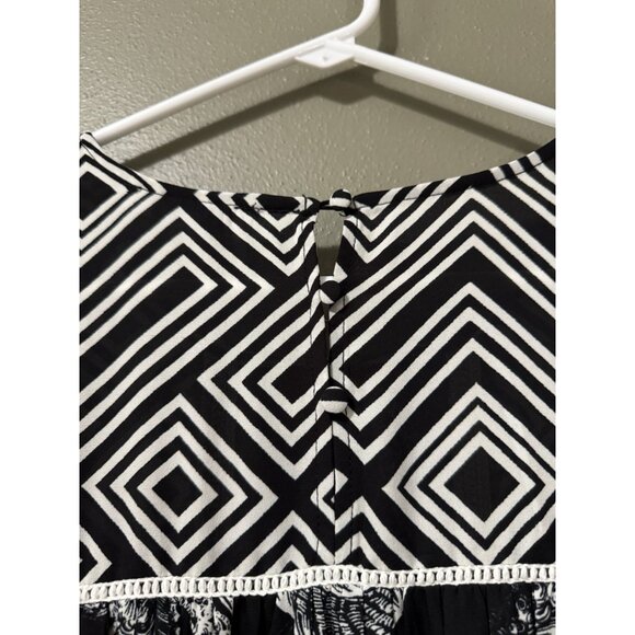 Rose+Olive Floral Paisley Long Sleeve Flowing Blouse Ruffle Sleeves Size 2X Boho - Picture 10 of 11